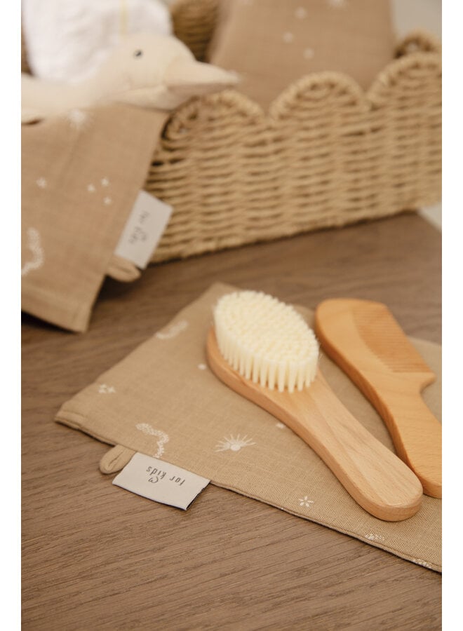 Witlof for Kids muslin wash mitt 2pcs Galaxy Dreams