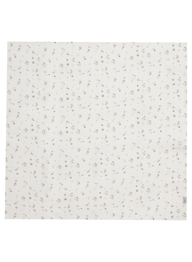 Mulltuch XL 110*110cm Vintage Flowers