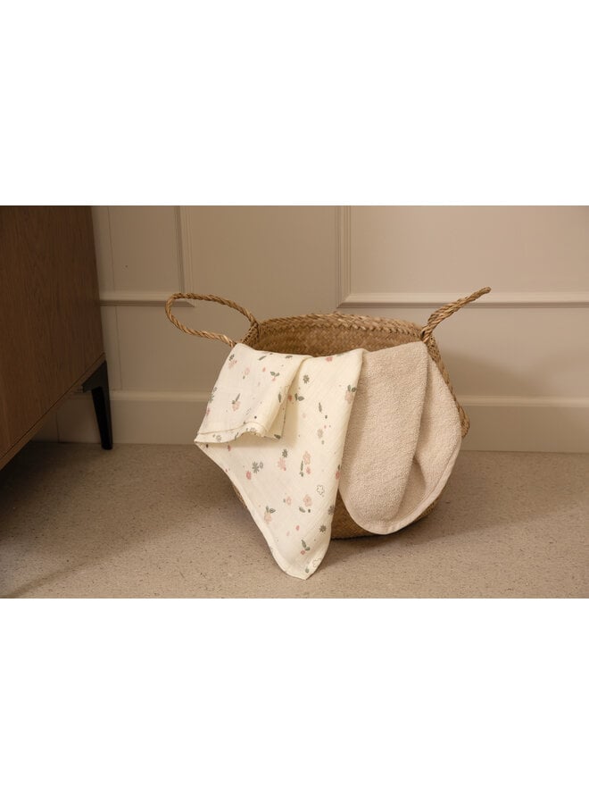 Muslin towel XL 110*110cm Vintage Flowers