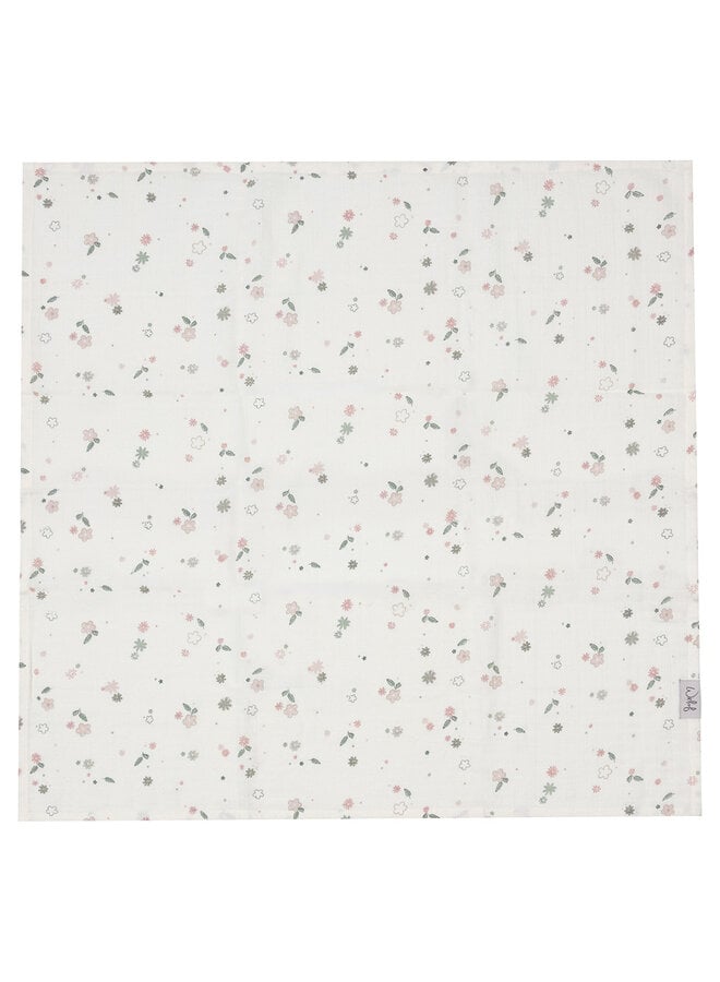 Mulltuch 65*65cm single pack Vintage Flowers