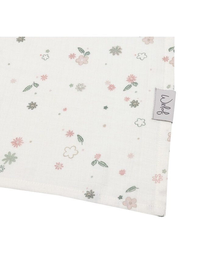 Mulltuch 65*65cm single pack Vintage Flowers