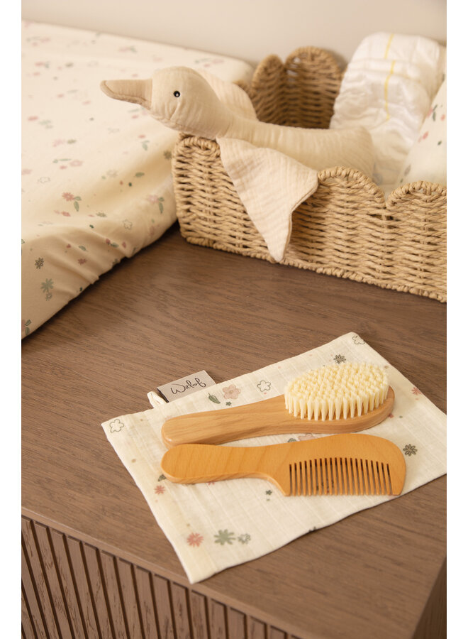 Muslin wash mitt 2pcs Vintage Flowers