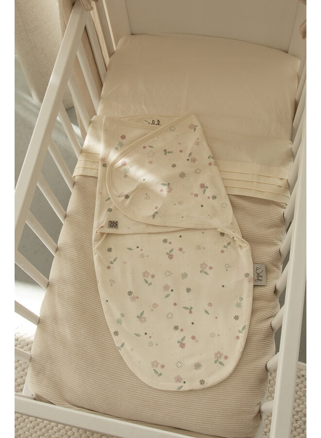 Slaapzak wrapper 0-3 maanden Vintage Flowers