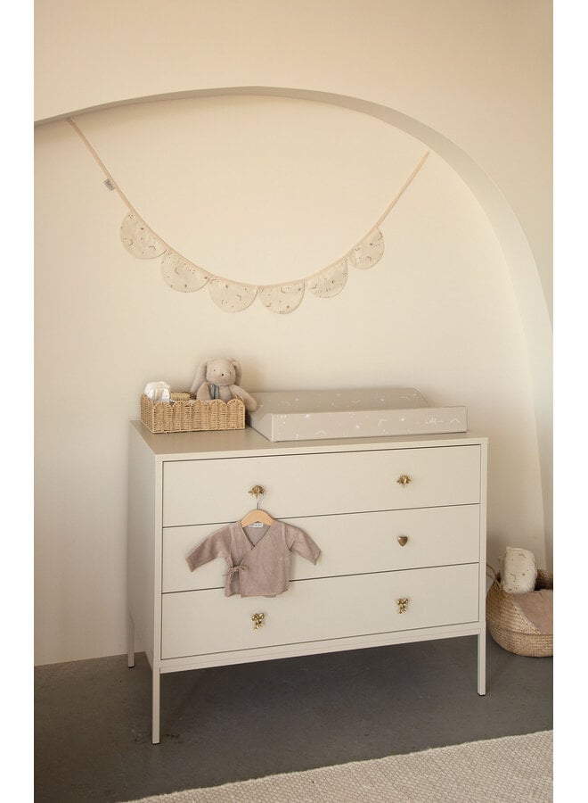 Overslagtruitje + broekje maat 62/68 Urban Taupe velvet