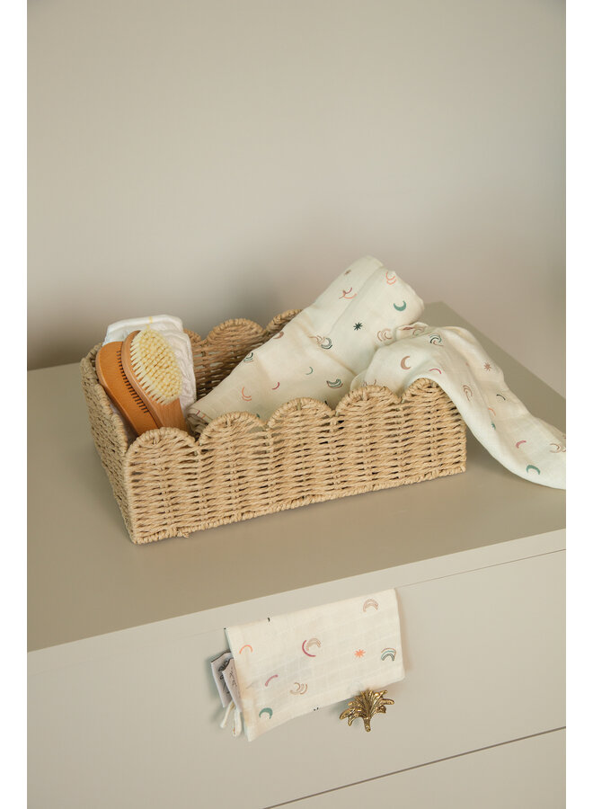 Commode mandje geweven
