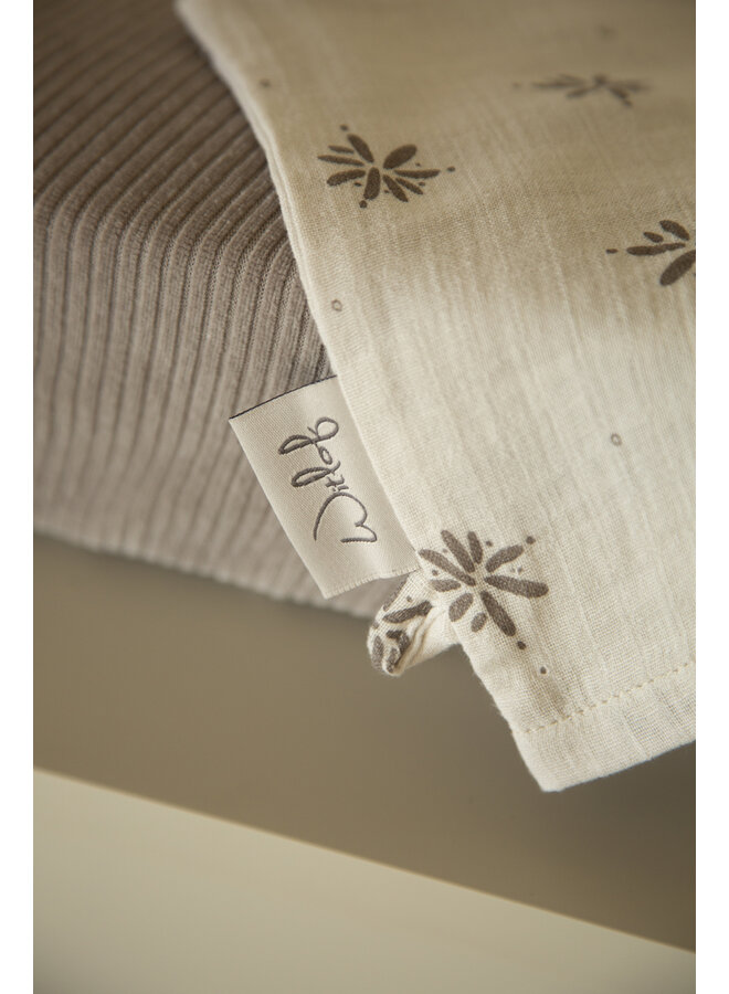 Muslin wash mitt 2pcs Little Charm