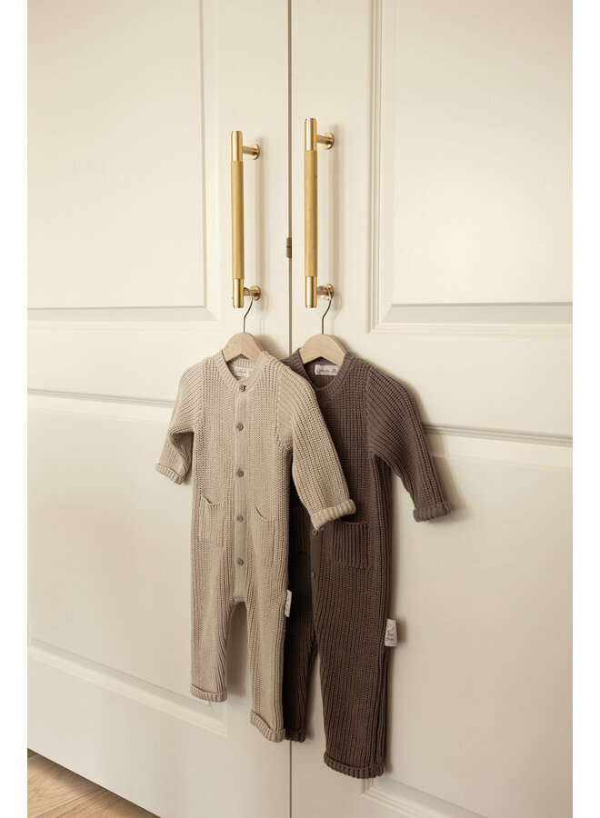 Boxanzug 62/68 Warm Grey knitted