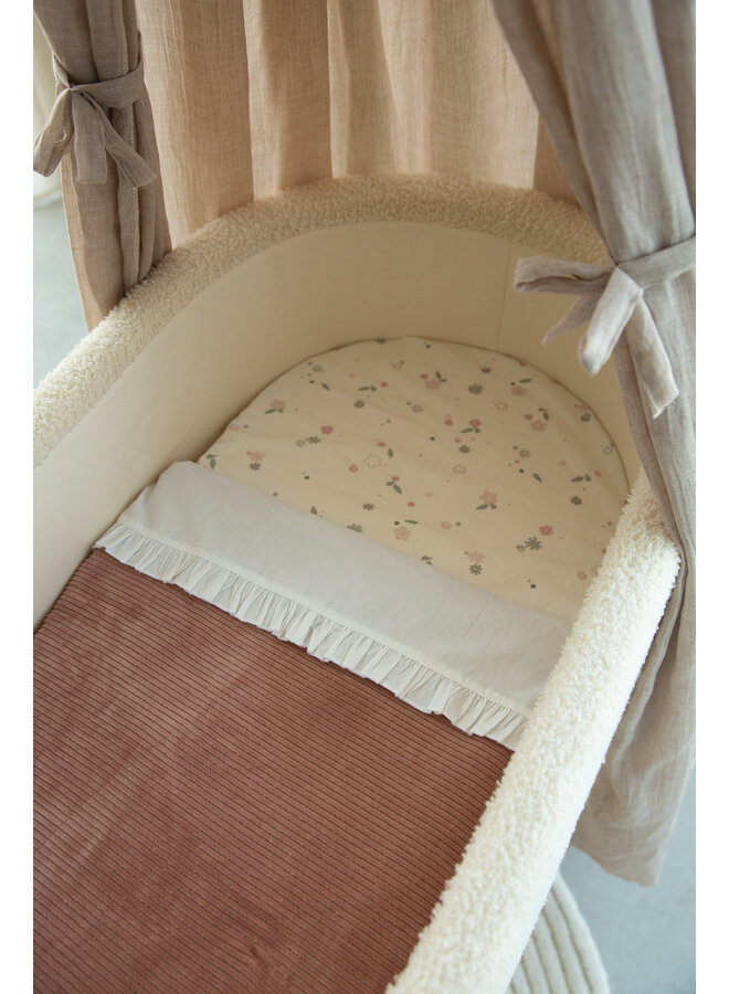 Tuck-inn blanket 40 x 80cm Dusty Pink velvet rib