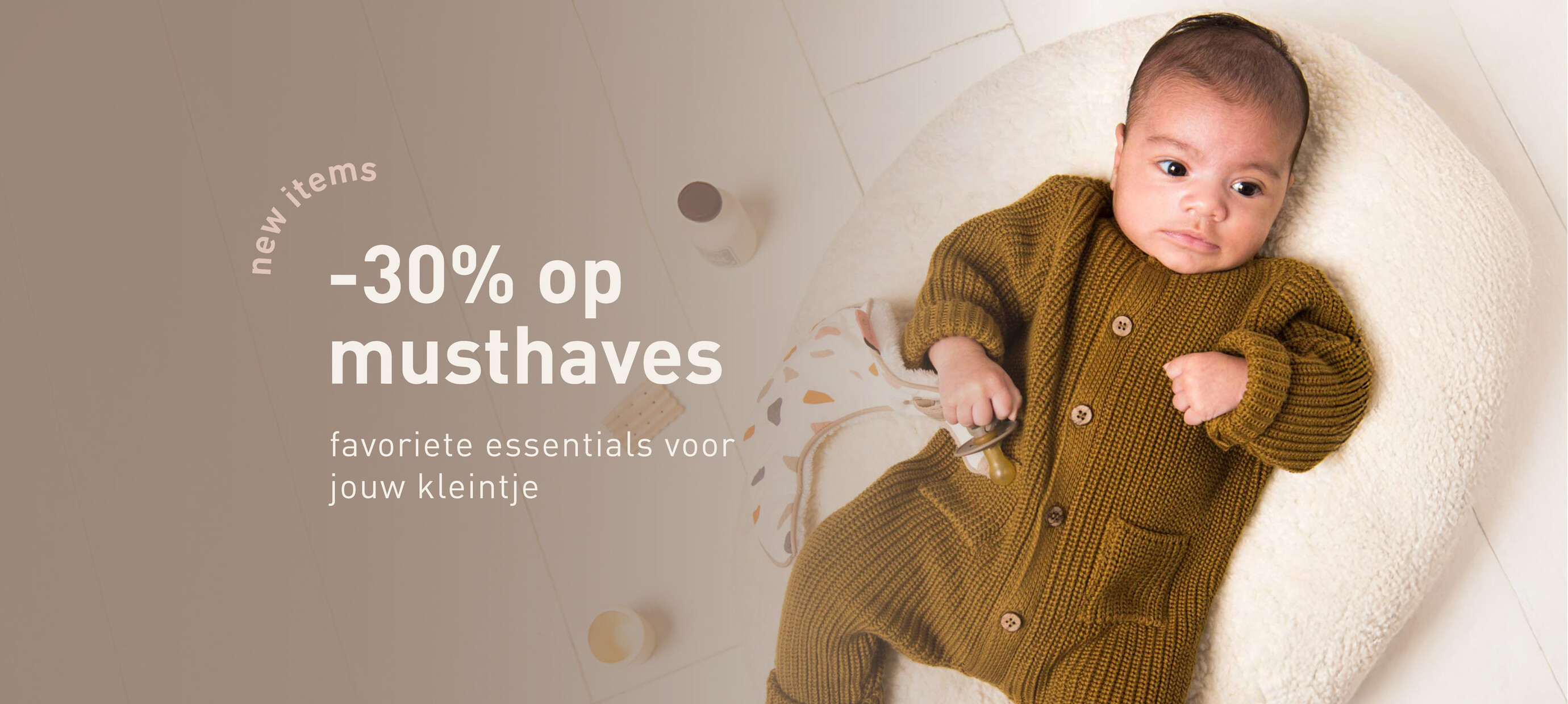 SALE - baby musthaves met 30% korting