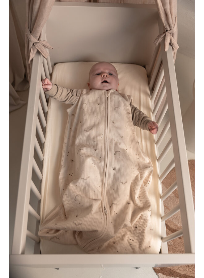 Summersleepingbag jersey 70cm Galaxy Dreams taupe