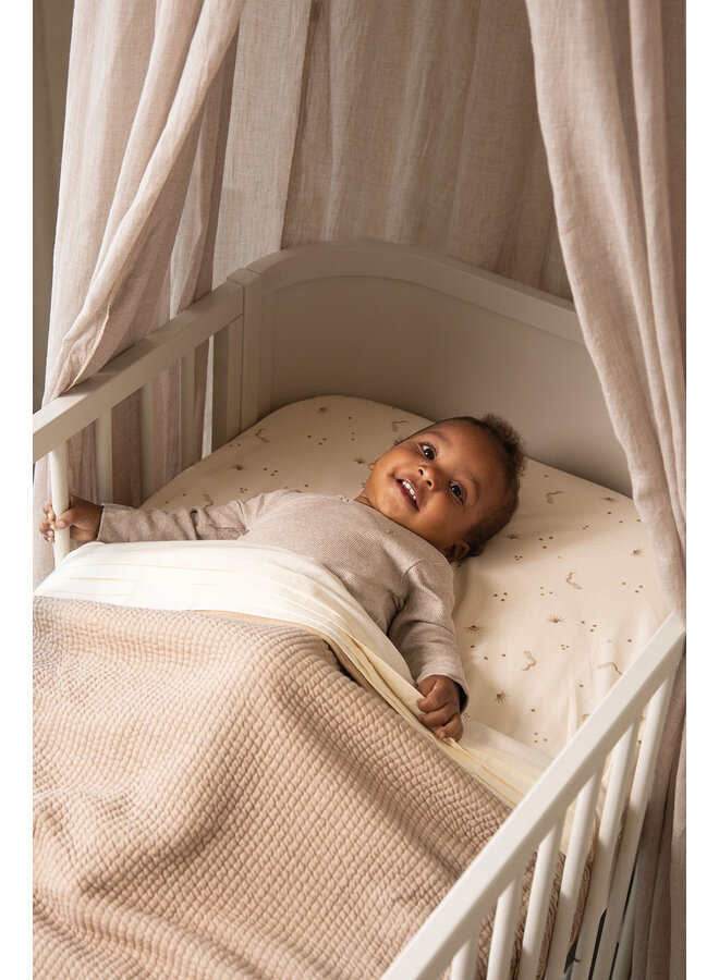 Tuck-Inn ledikant deken 60x120 Urban Taupe waves