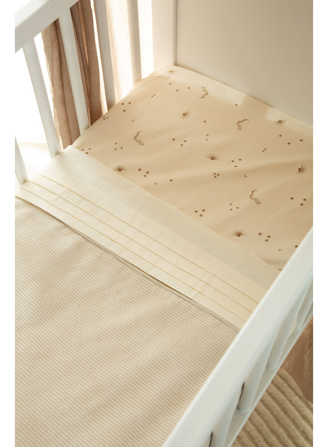 Tuck-inn blanket 40 x 80cm Soft sand velvet rib