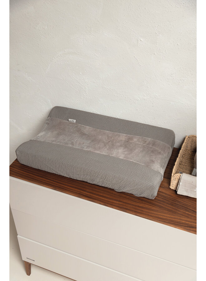 Changing pad cover 70*50cm Warm Grey waves