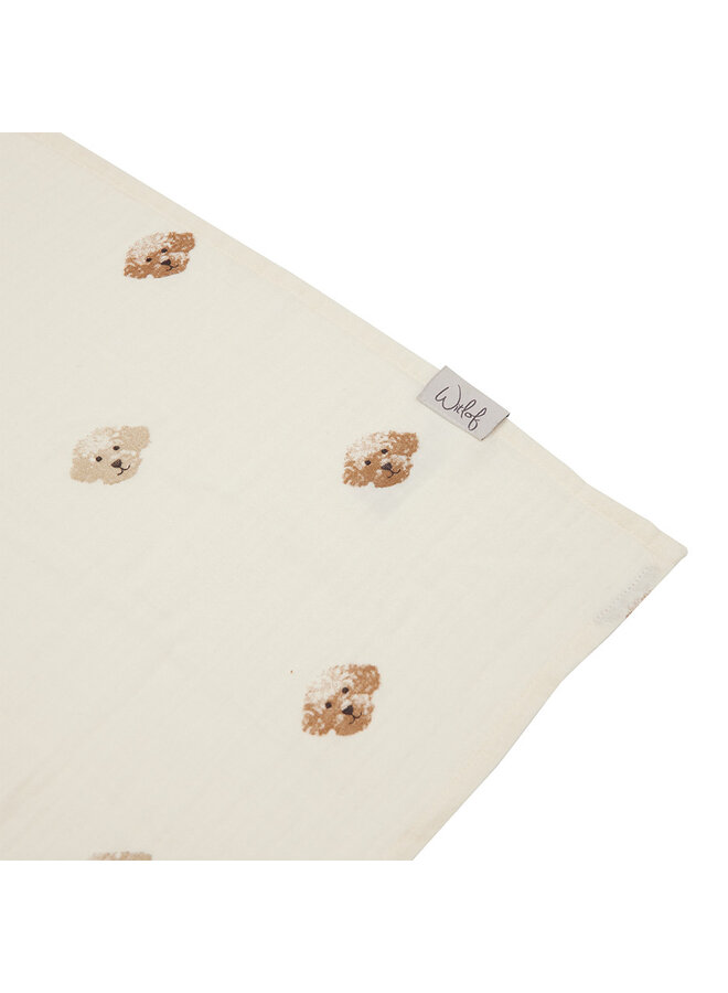 Muslin towel 110x110cm Little Doodle