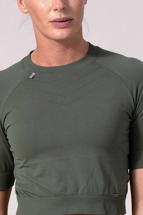 AMARANTE Cropped shirt AMARANTE Dusty Green