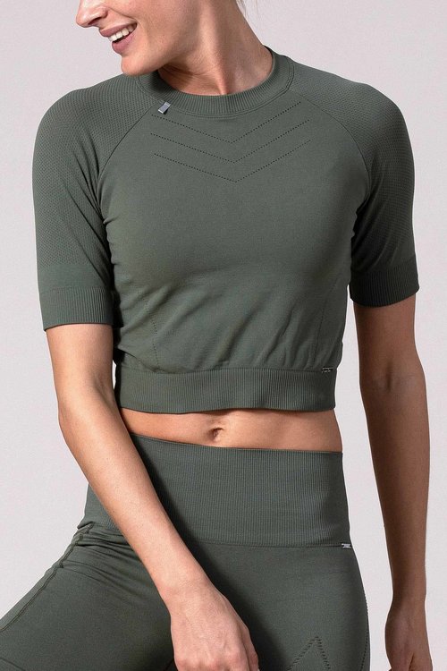 AMARANTE Cropped shirt AMARANTE Dusty Green