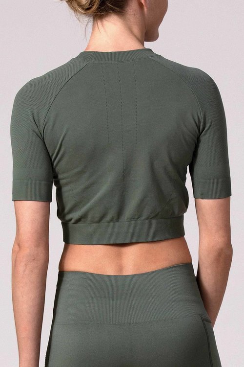 AMARANTE Cropped shirt AMARANTE Dusty Green