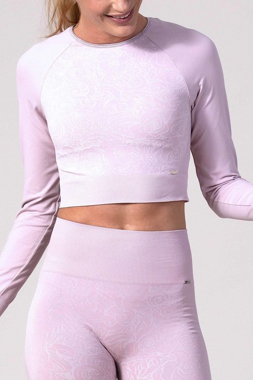 VIANE Long Sleeve Cropped Shirt VIANE Nostalgic Rosa