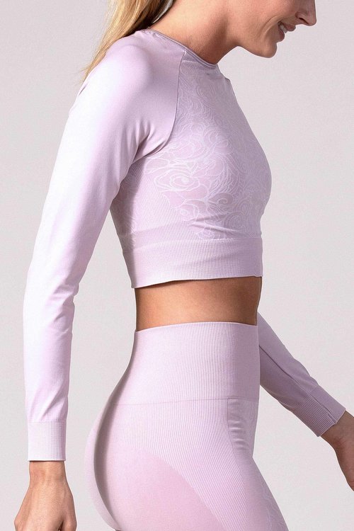 VIANE Long Sleeve Cropped Shirt VIANE Nostalgic Rosa