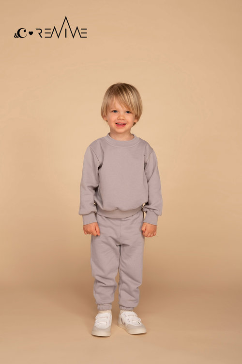 KIDS BASIC Joggingset &C x REVIVE Light Grey &C x REVIVE KIDS BASIC Joggingset &C x REVIVE Light Grey