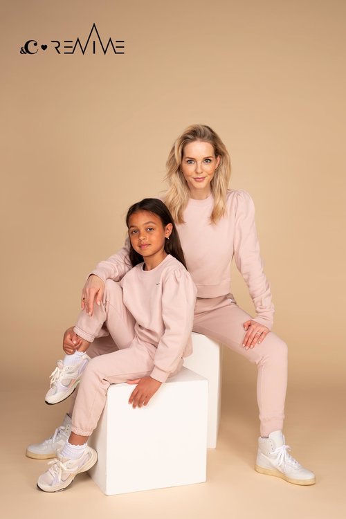 Long Length Jogging Pants &C x REVIVE Blush Pink &C x REVIVE Long Length Jogging Pants &C x REVIVE Blush Pink