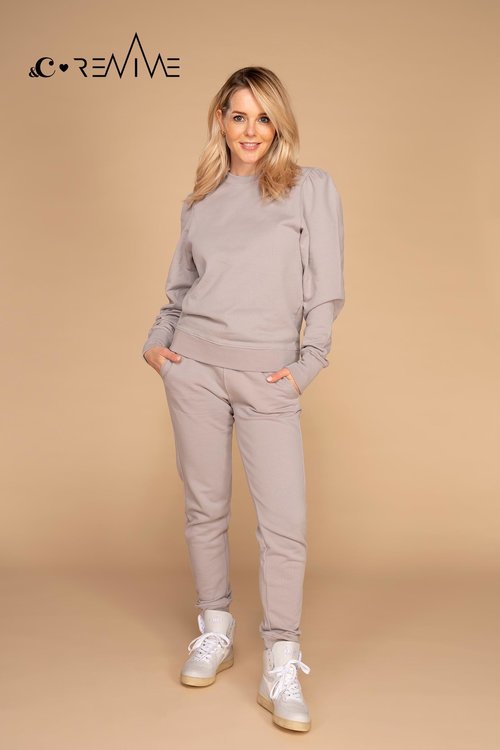 Long Length Jogging Pants &C x REVIVE Light Grey &C x REVIVE Long Length Jogging Pants &C x REVIVE Light Grey