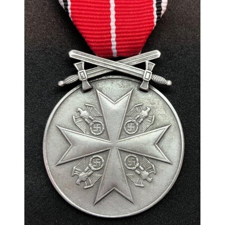 Duitse dienst medaille met zwaarden