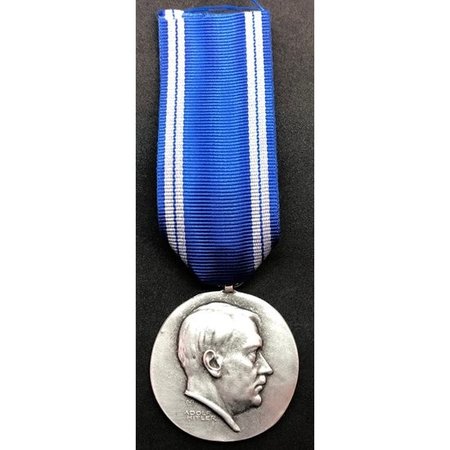 Adolf Hitler medal silver