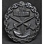 noir badge Marine blessé