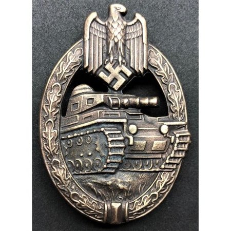 Panzer division badge bronze