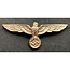 Wehrmacht eagle cap badge gold