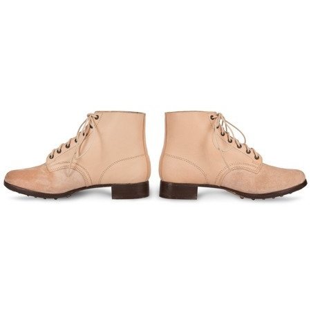 M43 German leather army ankle boots undyed