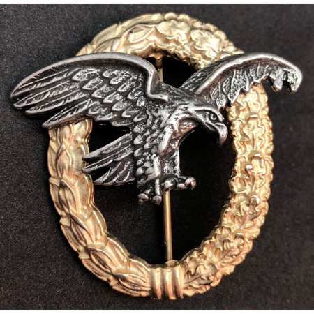 Luftwaffe observatie badge goud zonder swastika