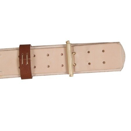 Prussian leather officer leather belt with buckle
