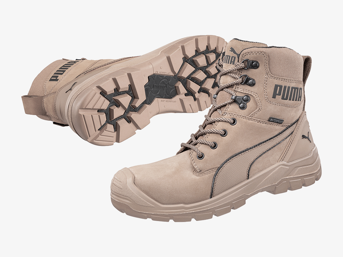 Puma 63.074.0 Conquest Stone High S3 werkschoen online kopen? Bestel bij De  Veiligheidsschoen - Mallegrom Werkschoenen en Veiligheidsschoenen