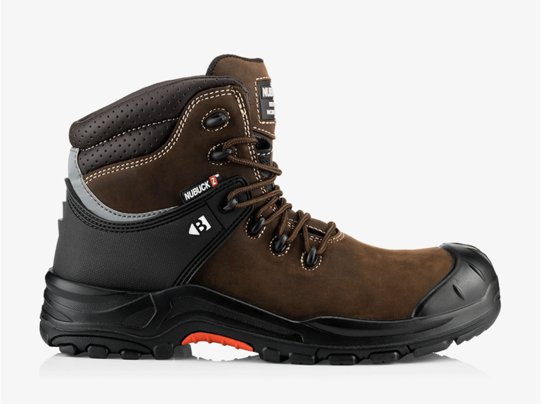 Buckbootz NKZ102BR Nubuckz Hoog Bruin Metaalvrij S3 Buckbootz Buckbootz NKZ102BR Nubuckz Hoog Bruin Metaalvrij S3