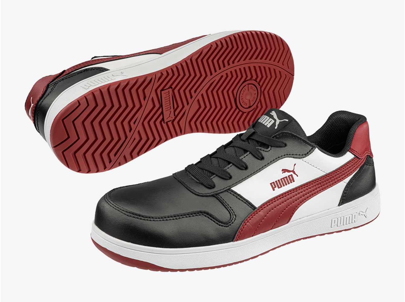 Puma 64.020.0 Frontcourt Black White Red Mid S3L