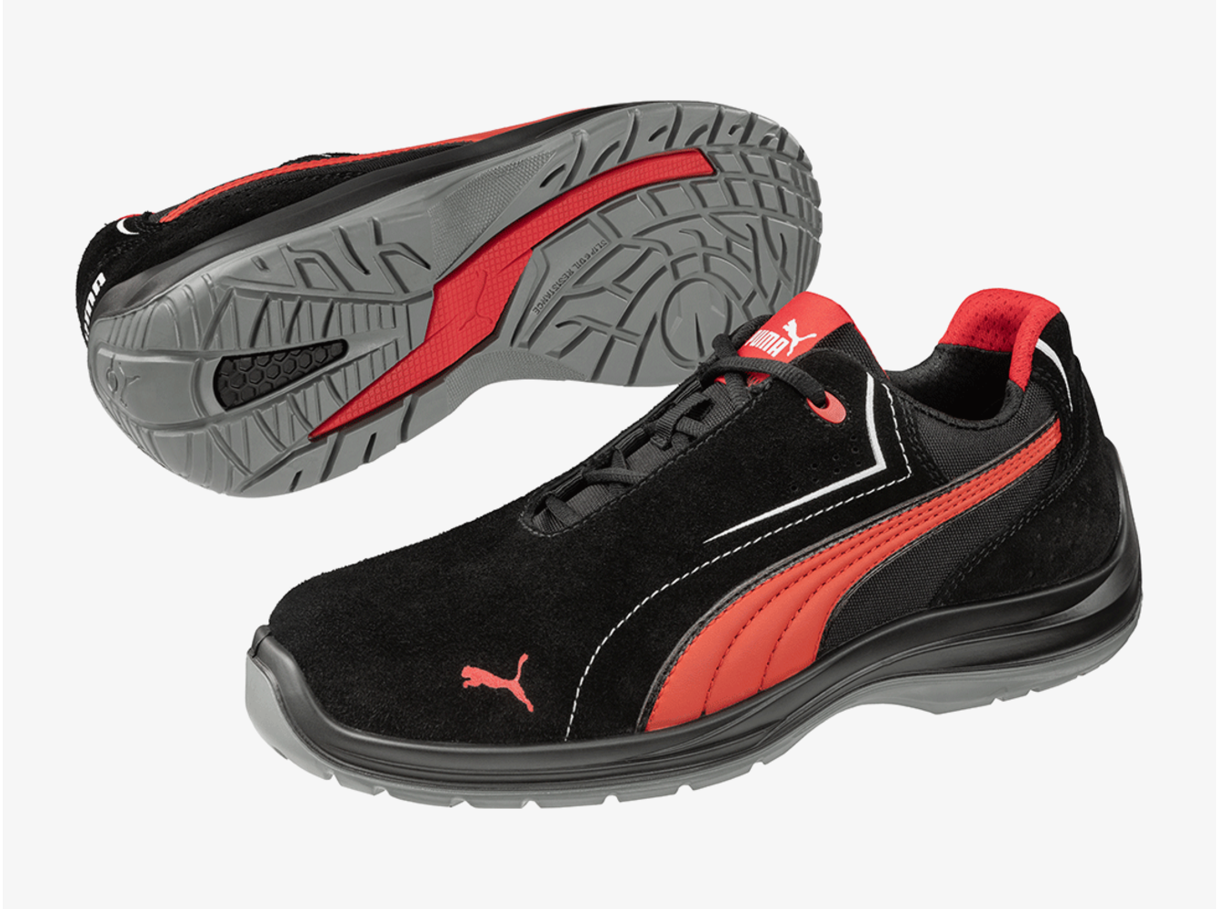 Puma 64.344.0 Touring Black Suede Low S3