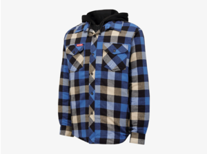 Hard Yakka Hard Yakka Quilted Flannel Shacket Blue