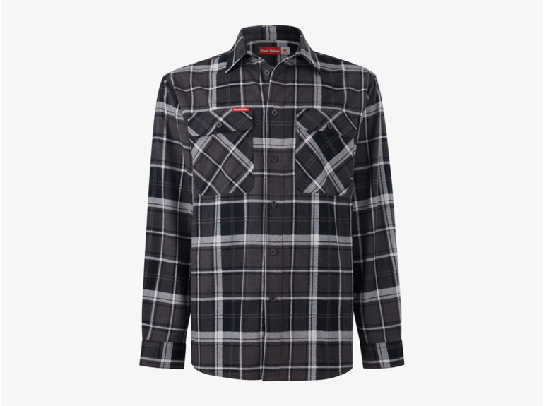 Hard Yakka Hard Yakka Core LS Check Flannel Shirt Charcoal