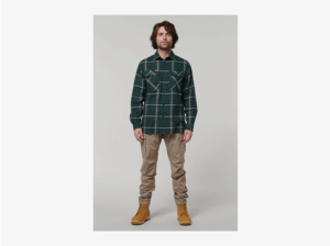 Hard Yakka Hard Yakka Core LS Check Flannel Shirt Green