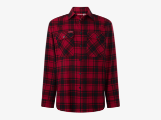 Hard Yakka Core LS Check Flannel Shirt Red