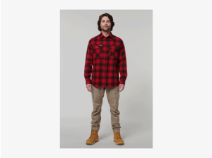 Hard Yakka Hard Yakka Core LS Check Flannel Shirt Red