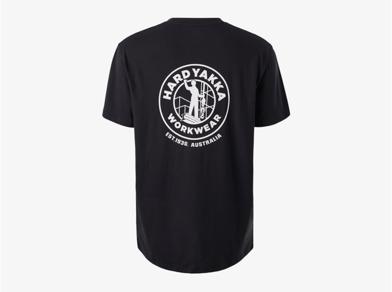 Hard Yakka Hard Yakka Short Sleeve Heritage Icon Tee Black