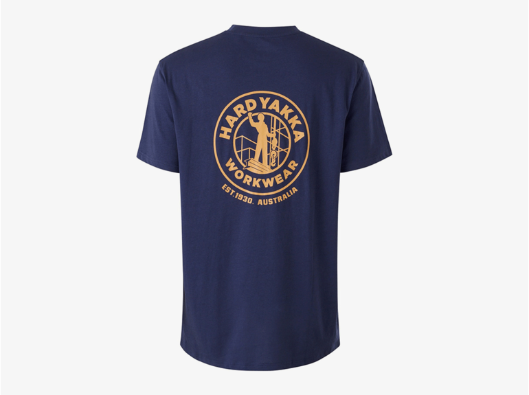 Hard Yakka Hard Yakka Short Sleeve Heritage Icon Tee Navy