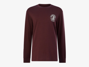 Hard Yakka Long Sleeve Heritage Icon Tee Burgundy