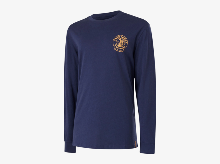 Hard Yakka Hard Yakka Long Sleeve Heritage Icon Tee Navy