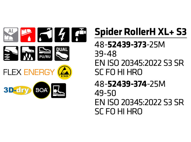 Sievi Spider RollerH XL S3