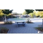 Buitenplezier-online Picknicktafel beton standaard ovaal antraciet-beton