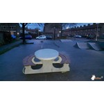 Buitenplezier-online Picknicktafel beton Deluxe ovaal